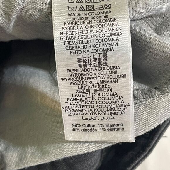 Michael Kors High-Rise Jeans Leopard Print Skinny Black Denim Selma Size 6 - Picture 13 of 15